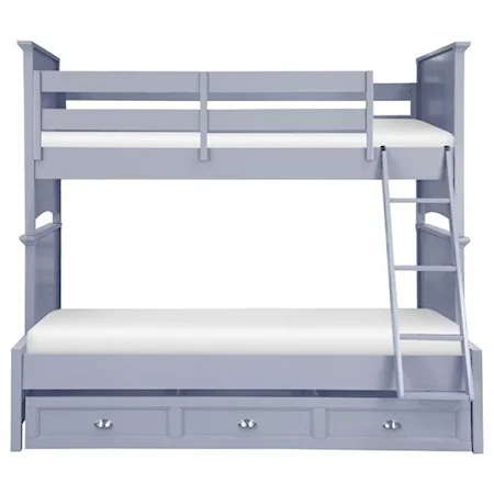 Twin over Full Bunk Bed with Storage